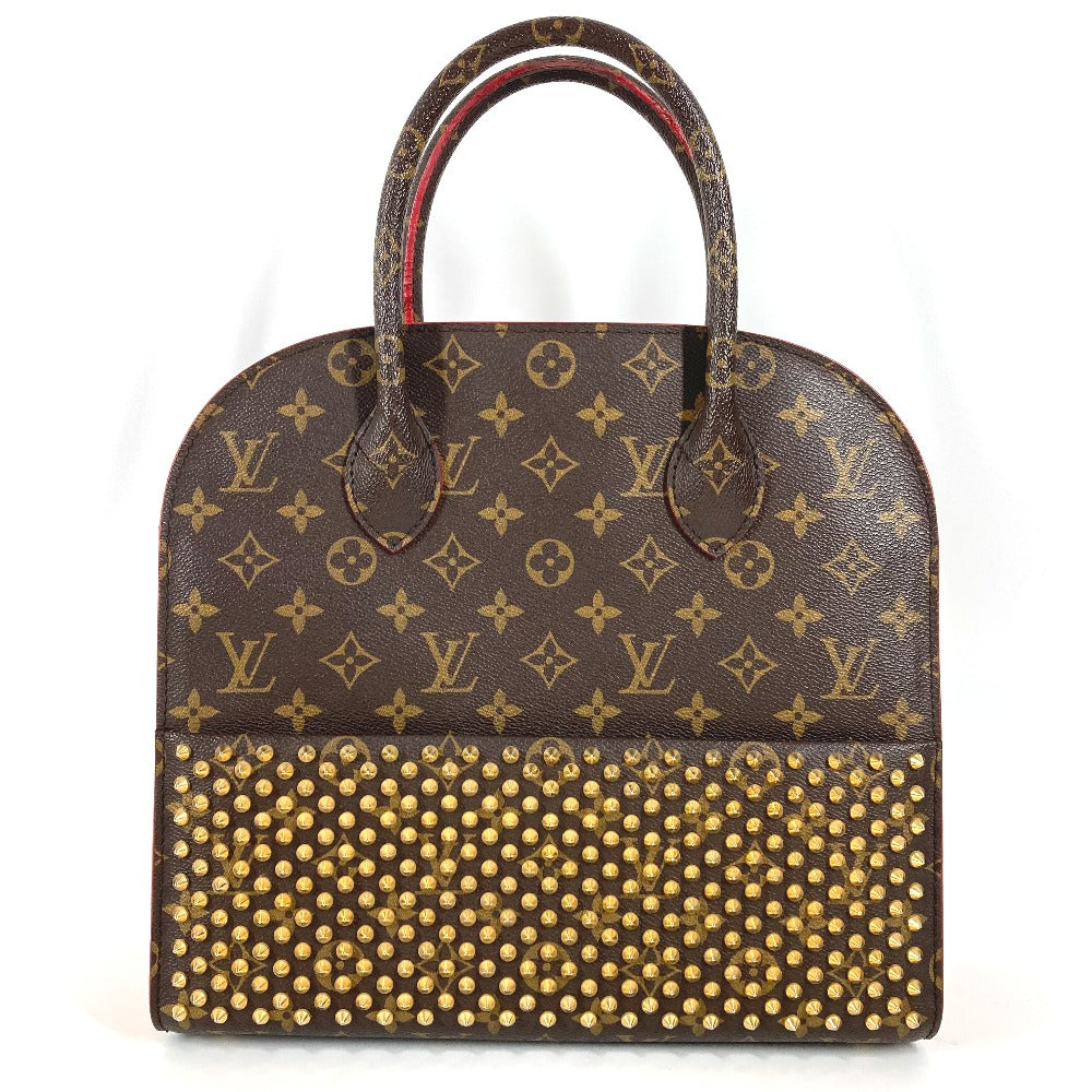 LOUIS VUITTON M41234 モノグラム スタッズ アイコノクラスト クリスチャンルブタンコラボ トートバッグ カバン ハンドバッグ モノグラムキャンバス/ハラコ レディース ブラウン - brandshop-reference
