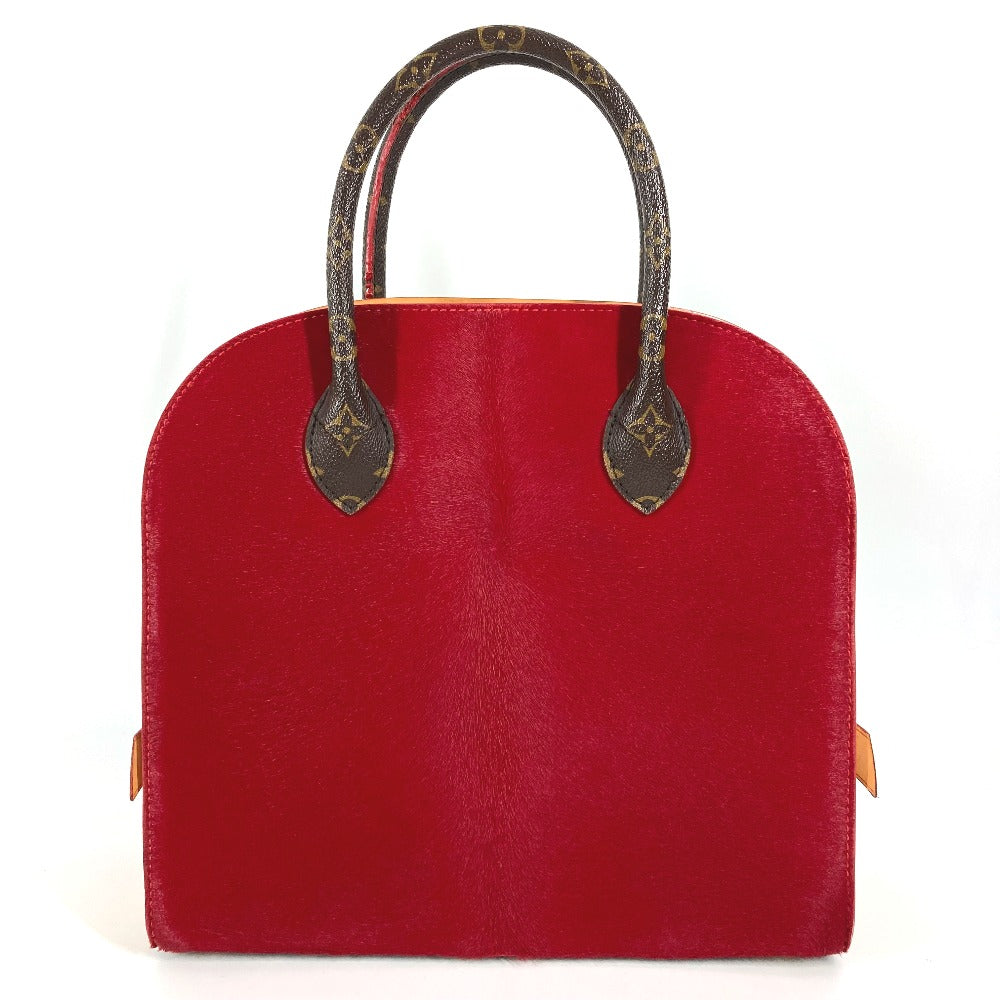 LOUIS VUITTON M41234 モノグラム スタッズ アイコノクラスト クリスチャンルブタンコラボ トートバッグ カバン ハンドバッグ モノグラムキャンバス/ハラコ レディース ブラウン - brandshop-reference