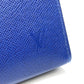 LOUIS VUITTON M30575 Taiga Pochette Voyage MM Bag, Pouch, Second Bag, Taiga Leather, Men's, Taiga Cobalt Blue
