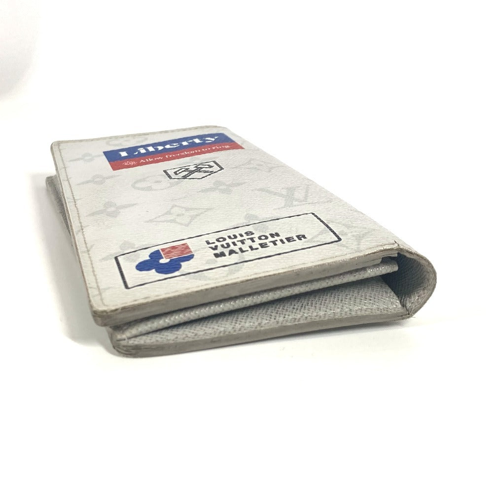 LOUIS VUITTON M67822 モノグラム ロゴストーリー ポルトフォイユブラザ 2つ折り ロングウォレット 長財布 モノグラムキャンバス メンズ ホワイト - brandshop-reference