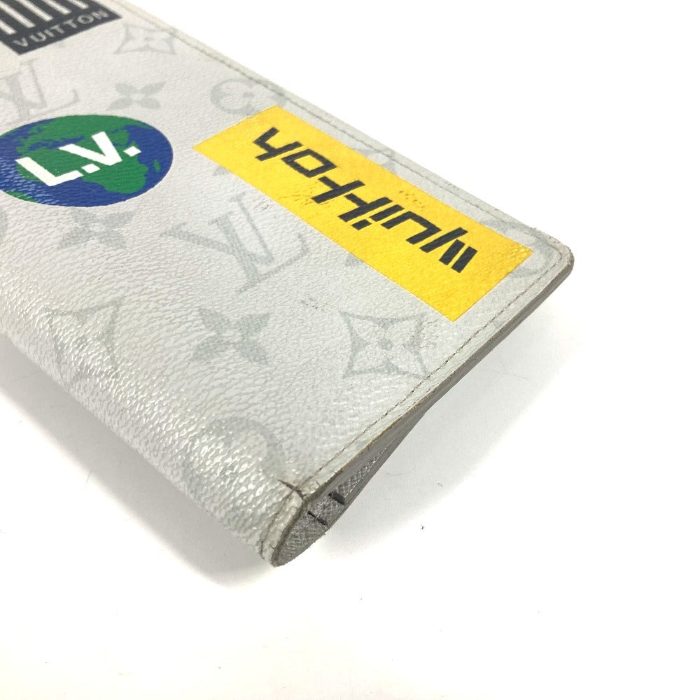 LOUIS VUITTON M67822 モノグラム ロゴストーリー ポルトフォイユブラザ 2つ折り ロングウォレット 長財布 モノグラムキャンバス メンズ ホワイト - brandshop-reference