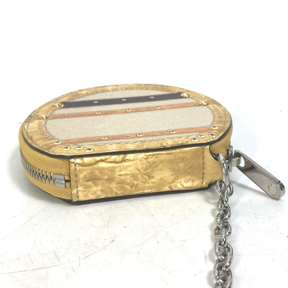 LOUIS VUITTON M52747 財布 小銭入れ チェーン付き マイクロ・ボワット・シャポー 新宿伊勢丹限定 コインケース レザー メンズ ベージュ