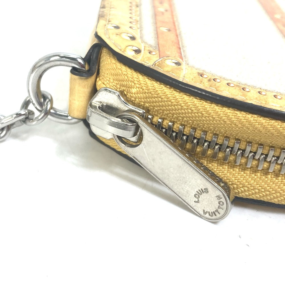 LOUIS VUITTON M52747 財布 小銭入れ チェーン付き マイクロ・ボワット・シャポー 新宿伊勢丹限定 コインケース レザー メンズ ベージュ