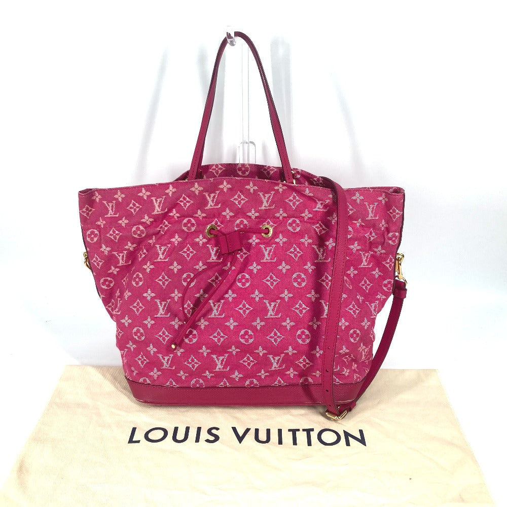 LOUIS VUITTON M40870 モノグラムデニム ノエフルMM カバン バケツ トートバッグ 巾着 斜め掛け ショルダーバッグ  モノグラムデニム レディース | brandshop-reference