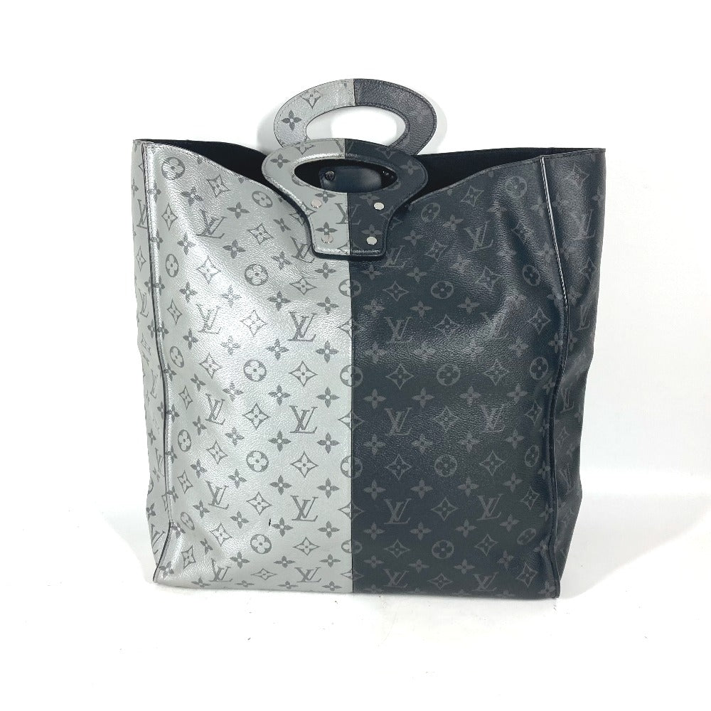 LOUIS VUITTON M43816 モノグラムエクリプス スプリット トート ハンドバッグ カバン バイカラー トートバッグ モノグラムエクリプスキャンバス メンズ ブラック