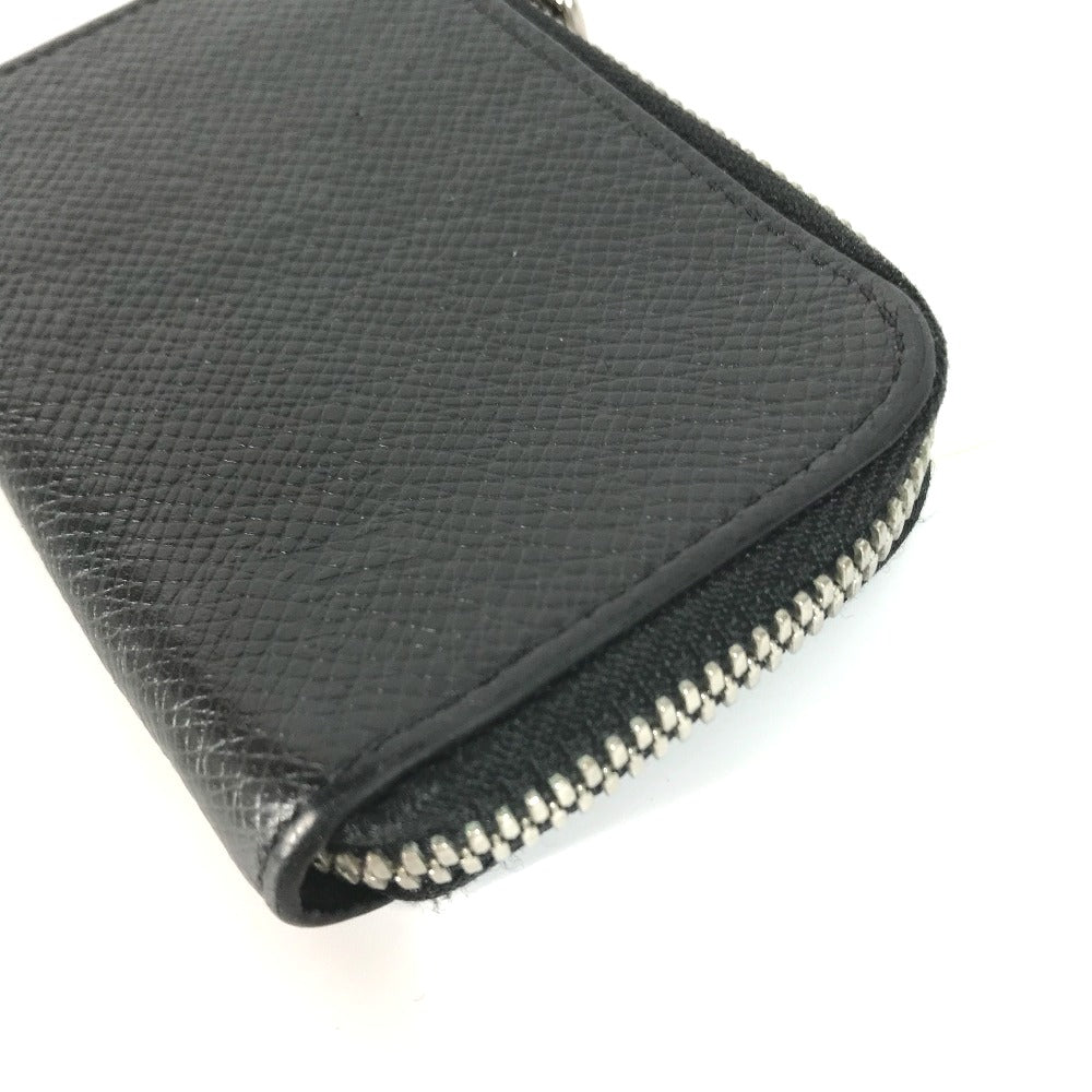 LOUIS VUITTON M63375 Taiga Porte Monnaie Jour L-shaped zipper wallet with coin purse in Taiga leather, men's Ardoise, black