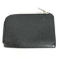 LOUIS VUITTON M63375 Taiga Porte Monnaie Jour L-shaped zipper wallet with coin purse in Taiga leather, men's Ardoise, black