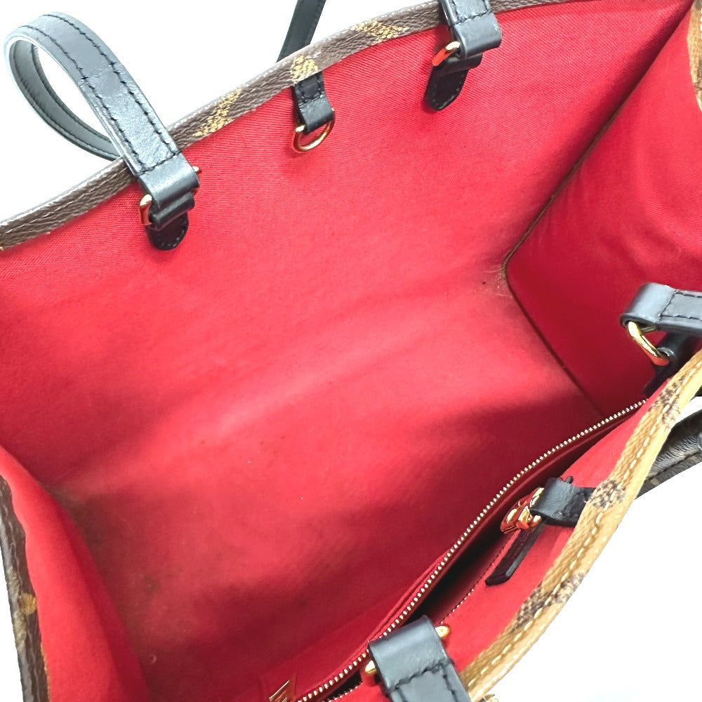 LOUIS VUITTON M45321 モノグラム オンザゴー MM カバン ショルダーバッグ 肩掛け トートバッグ モノグラムキャンバス レディース ブラウン - brandshop-reference