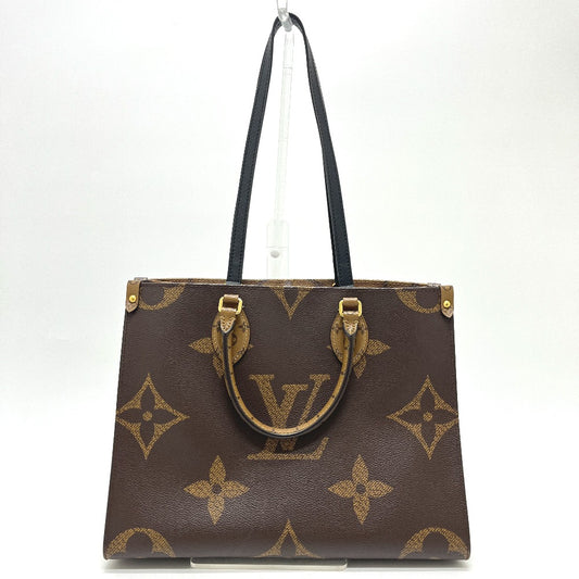 LOUIS VUITTON M45321 On the Go MM On the Go MM 2WAY bag Tote Bag Monogram Reverse Canvas Brown Used