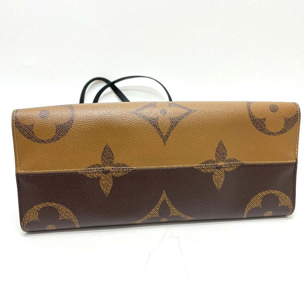 LOUIS VUITTON M45321 On the Go MM On the Go MM 2WAY bag Tote Bag Monogram Reverse Canvas Brown Used