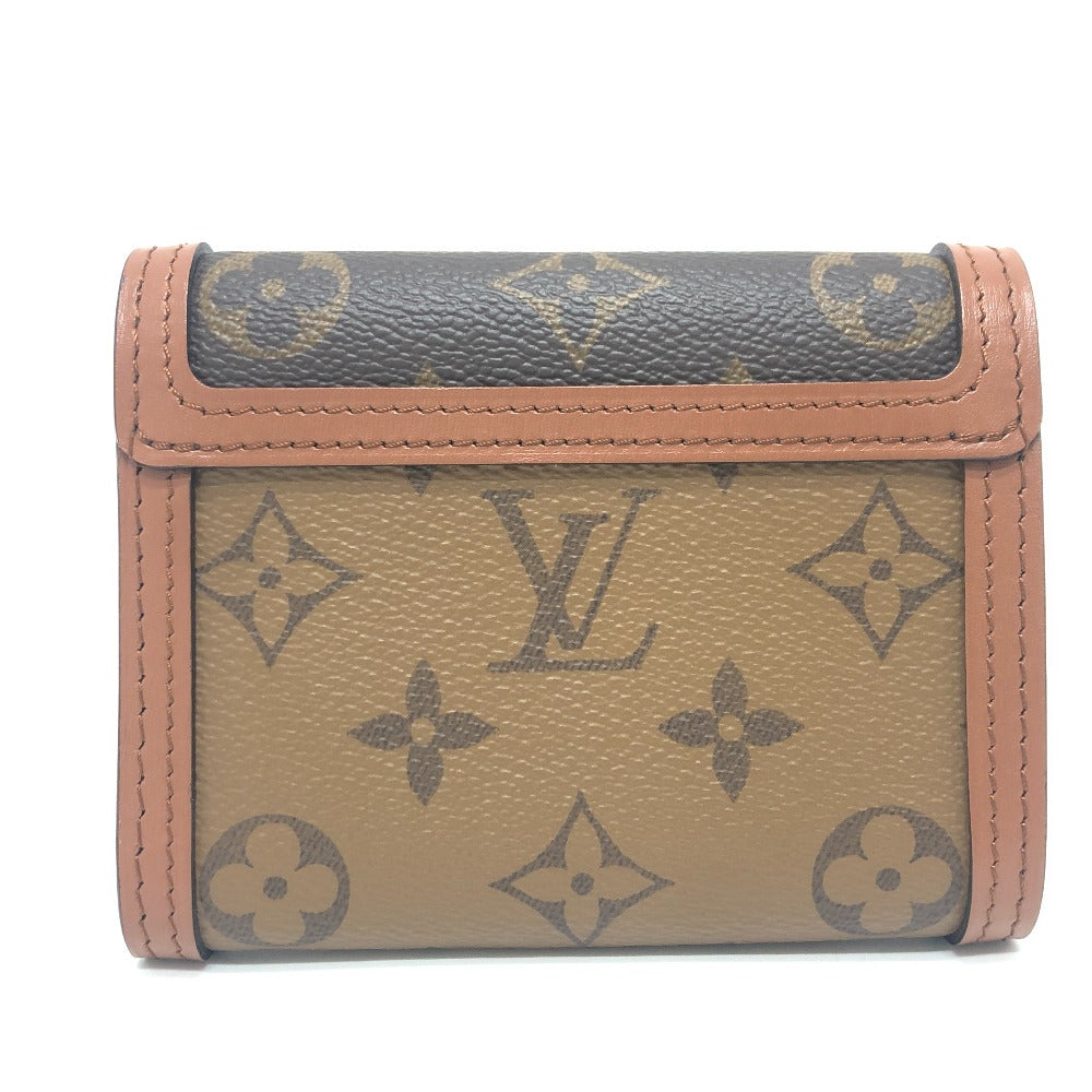 LOUIS VUITTON M68725 ポルトフォイユ・ドーフィーヌ 3つ炉財布 財布 ウォレット 3つ折り財布 モノグラムリバースキャンバス レディース ブラウン - brandshop-reference