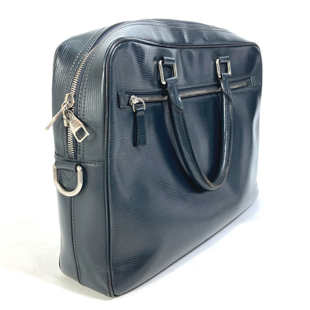 LOUIS VUITTON M54092 エピ ポルト ドキュマン ビジネス カバン ハンドバッグ トートバッグ ビジネスバッグ エピレザー メンズ ブルーニュイ ネイビー