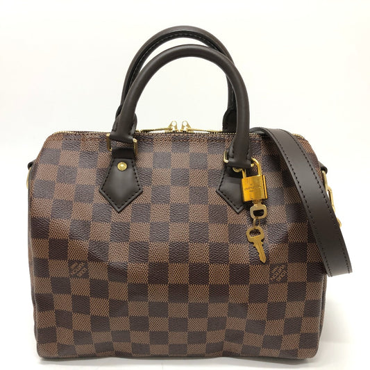 LOUIS VUITTON N41368 スピーディバンドリエール25  2WAY カバン 肩掛け 斜め掛け ボストンバッグ ダミエキャンバス レディース