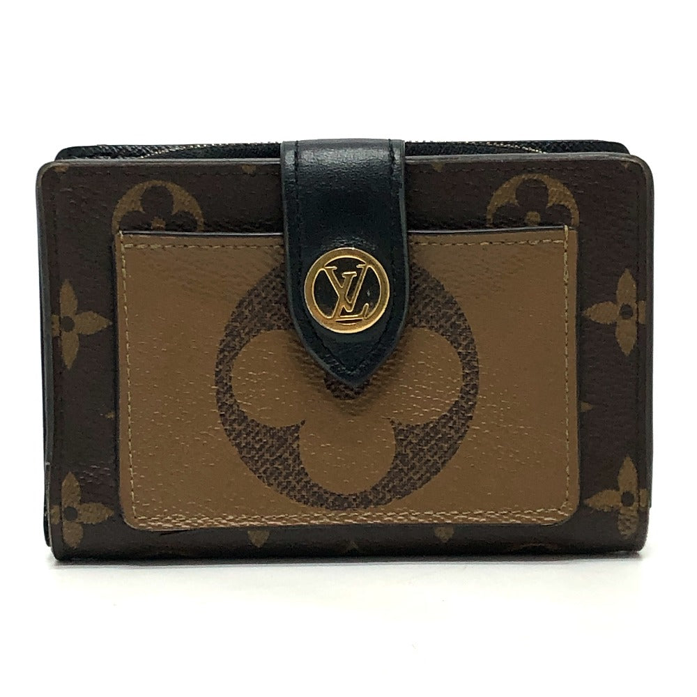 LOUIS VUITTON M69432 ポルトフォイユ・ジュリエット 財布 コンパクトウォレット 2つ折り財布 モノグラムリバースキャンバス レディース ブラウン