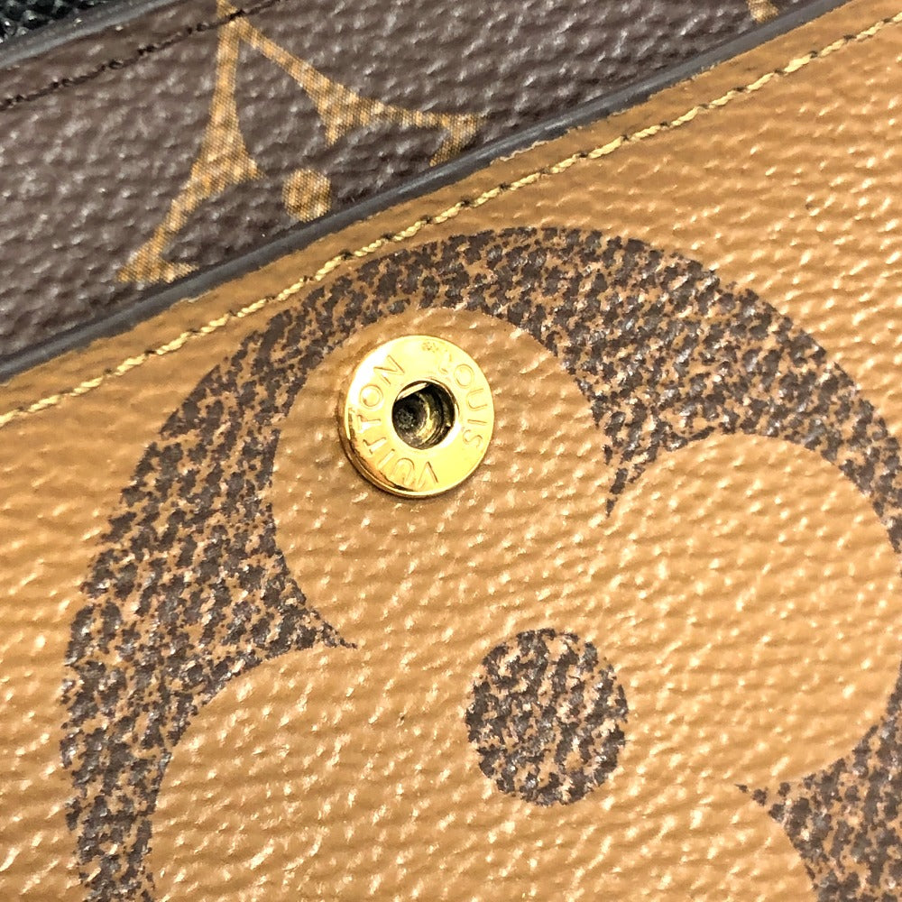 LOUIS VUITTON M69432 ポルトフォイユ・ジュリエット 財布 コンパクトウォレット 2つ折り財布 モノグラムリバースキャンバス レディース ブラウン