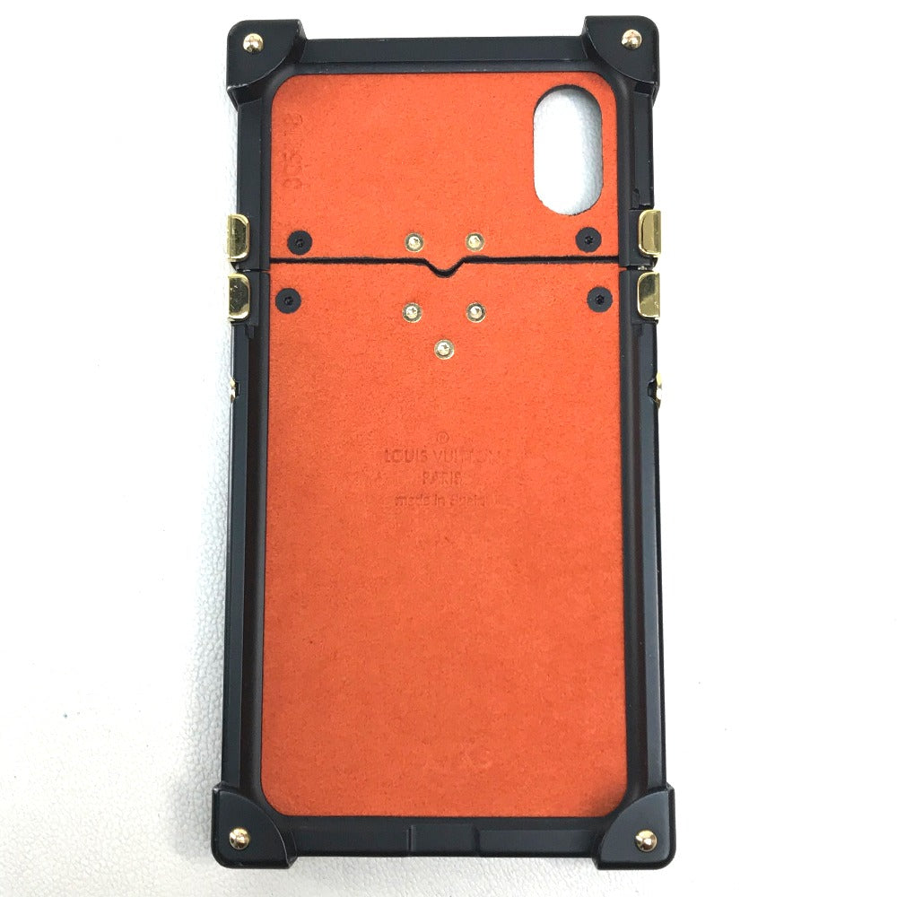 LOUIS VUITTON M63891 Transformed Monogram Eye Trunk Catgram iPhone X XS iPhone Case Monogram Canvas Women's Maroon Black/Orange