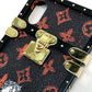 LOUIS VUITTON M63891 Transformed Monogram Eye Trunk Catgram iPhone X XS iPhone Case Monogram Canvas Women's Maroon Black/Orange