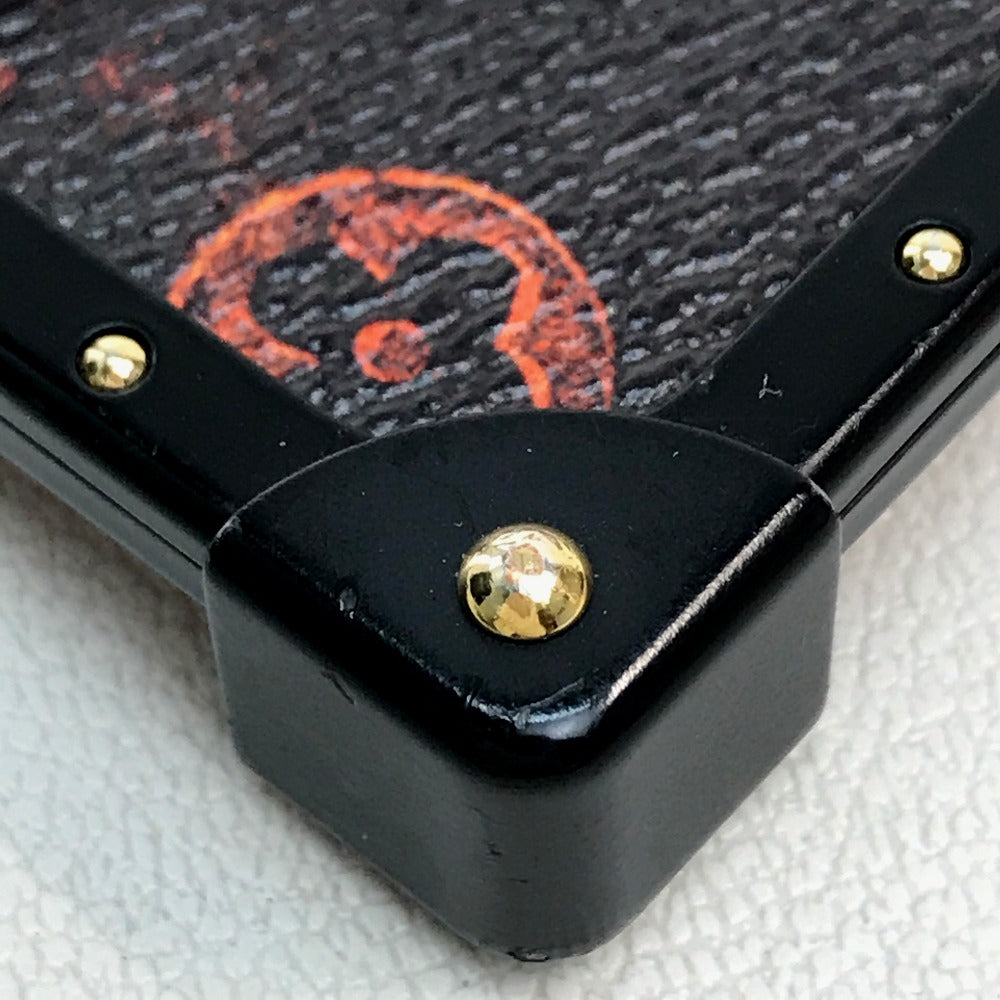 LOUIS VUITTON M63891 Transformed Monogram Eye Trunk Catgram iPhone X XS iPhone Case Monogram Canvas Women's Maroon Black/Orange