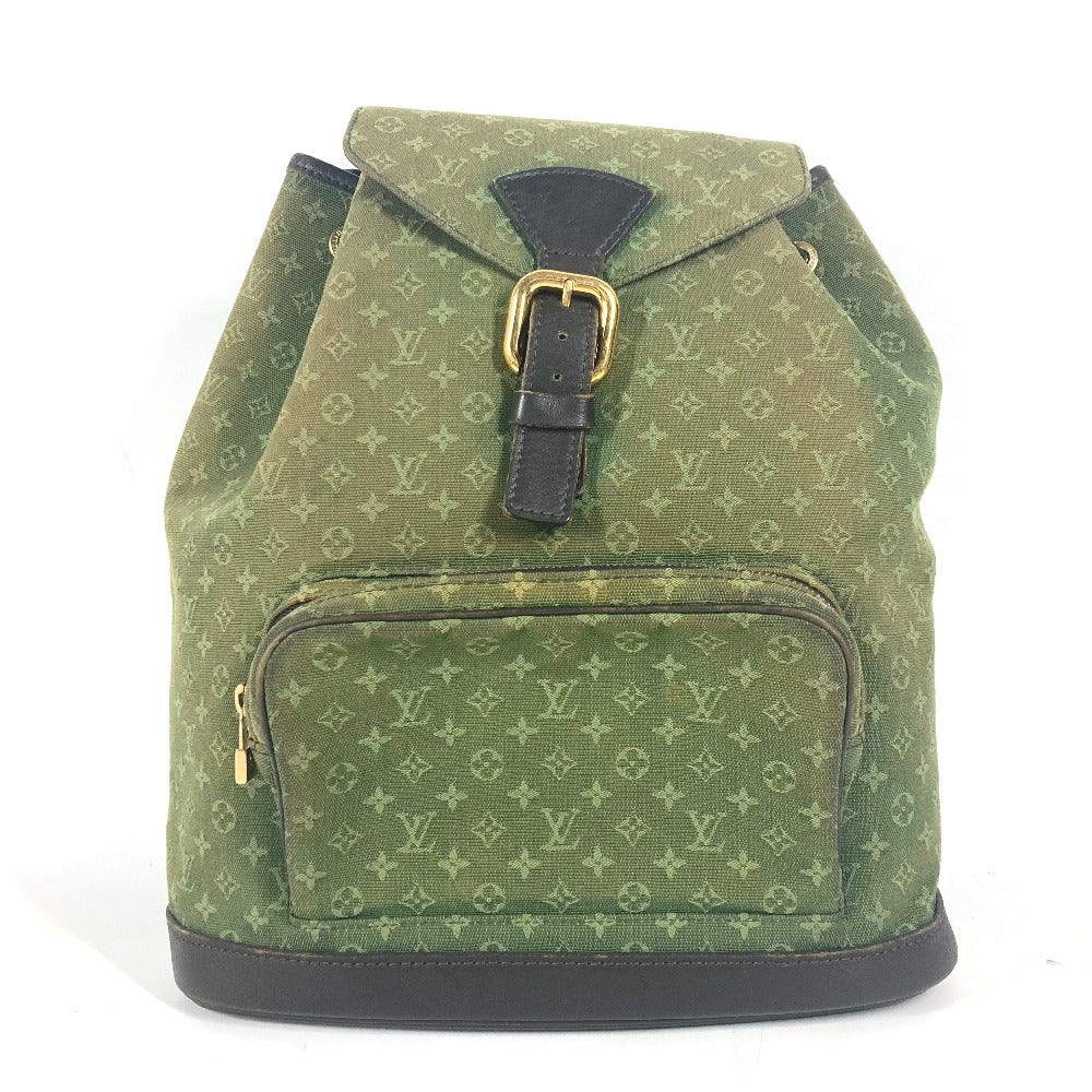 LOUIS VUITTON M92456 モノグラムミニ モンスリ GM バックパック カバン リュックサック モノグラムミニキャンバス ユニセックス カーキ - brandshop-reference
