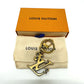LOUIS VUITTON MP2715 NIGO Collaboration Porte Cle Squared LV Bag Charm Logo Keychain Metal Men's Gold