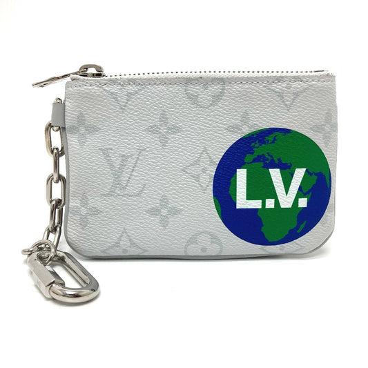 LOUIS VUITTON M67809 Zipped Pouch PM Coin Purse Wallet Monogram Canvas Unisex White