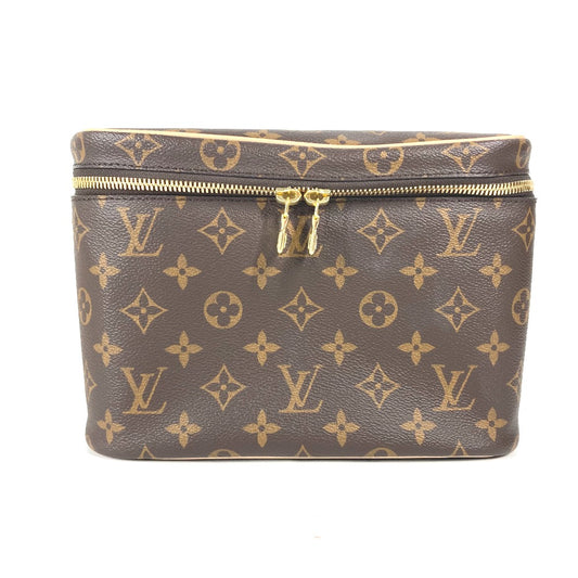 LOUIS VUITTON M42265 モノグラム ニース BB バニティバッグ カバン ポーチ ハンドバッグ モノグラムキャンバス レディース ブラウン