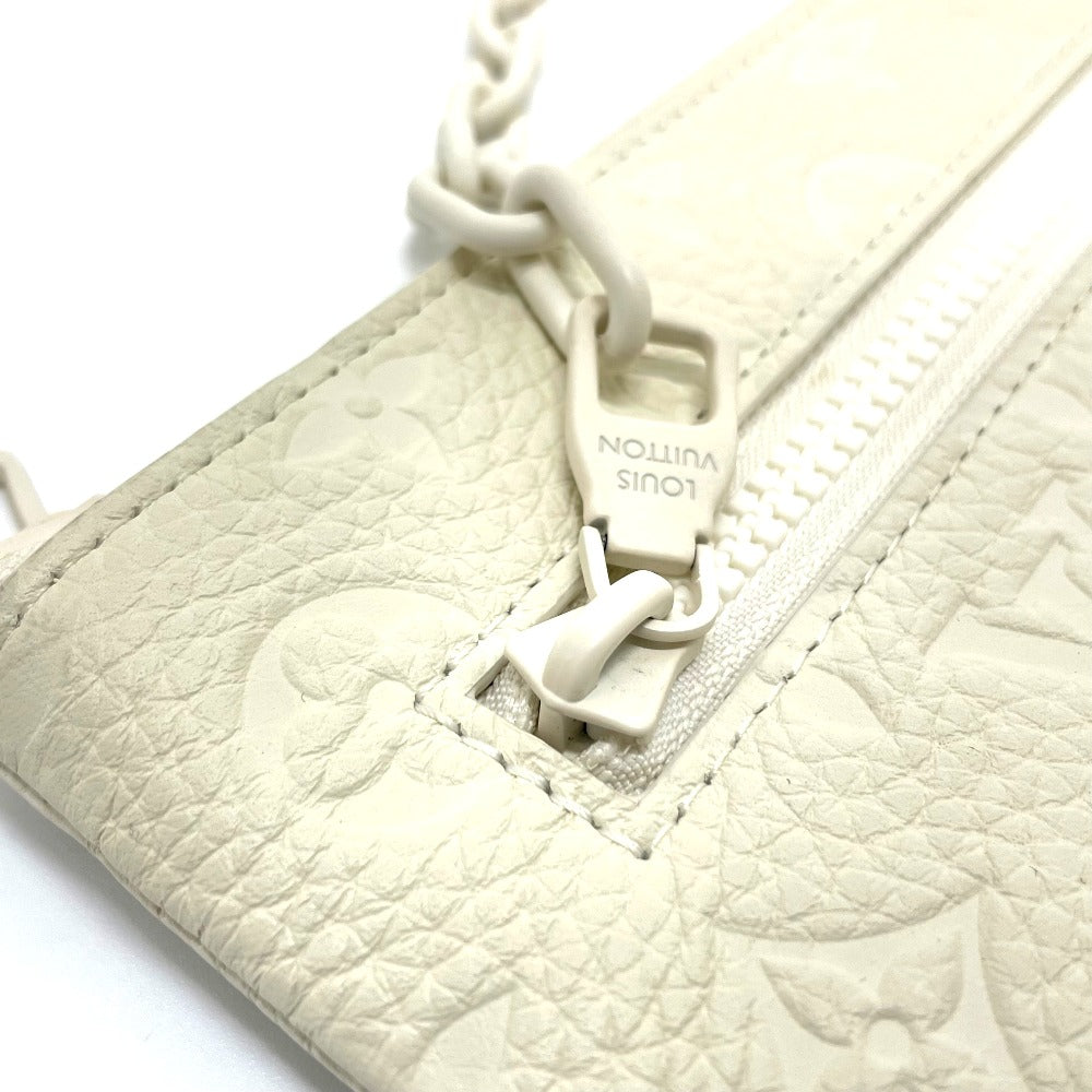 LOUIS VUITTON M67462 Taurillon Monogram Pochette A4 Bag, Virgil Abloh Clutch Bag, Taurillon, Men's, Blanc, White