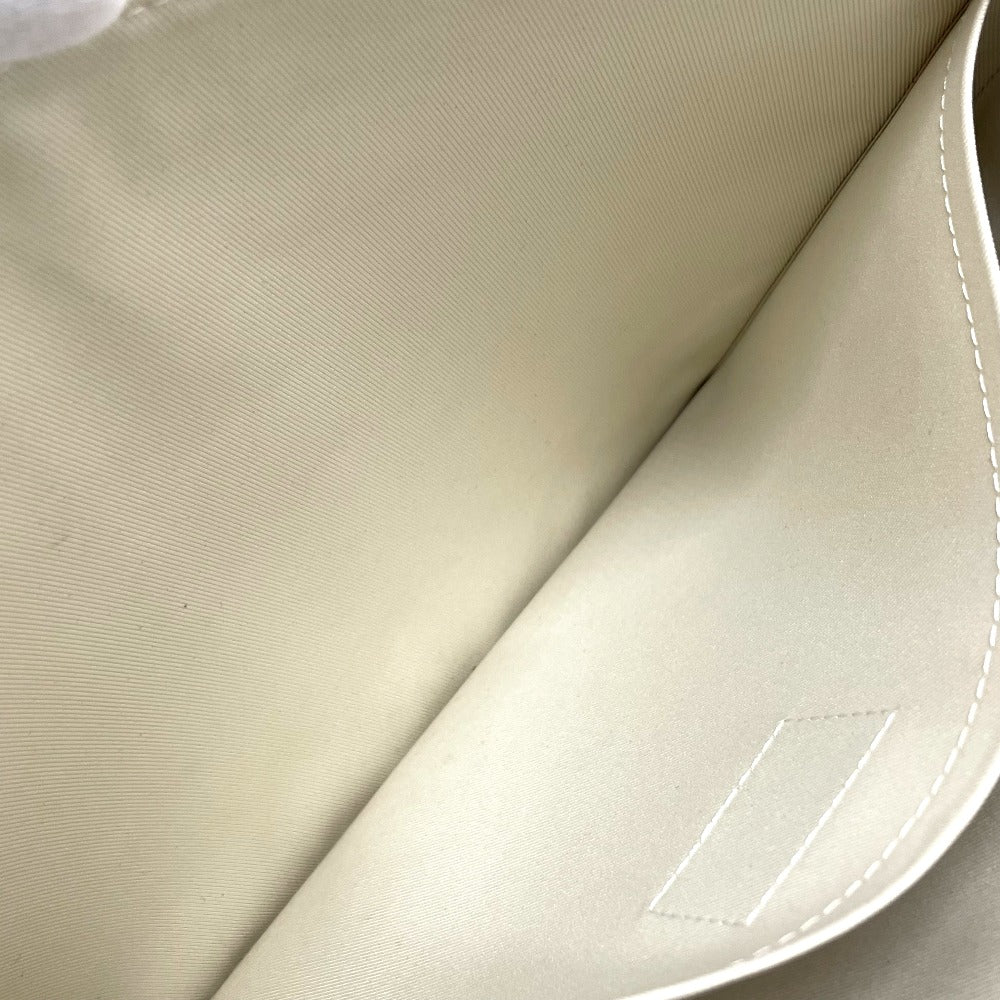 LOUIS VUITTON M67462 Taurillon Monogram Pochette A4 Bag, Virgil Abloh Clutch Bag, Taurillon, Men's, Blanc, White