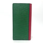 LOUIS VUITTON M68718 Epi Portefeuille Brazza NM Bifold Long Wallet, Epi Leather, Unisex, Blue x Red x Green