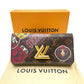 LOUIS VUITTON M67260 Monogram Portefeuille Twist Long Wallet by Kansai Yamamoto Kabuki, Monogram Canvas, Women's, Khaki, Brown/Khaki