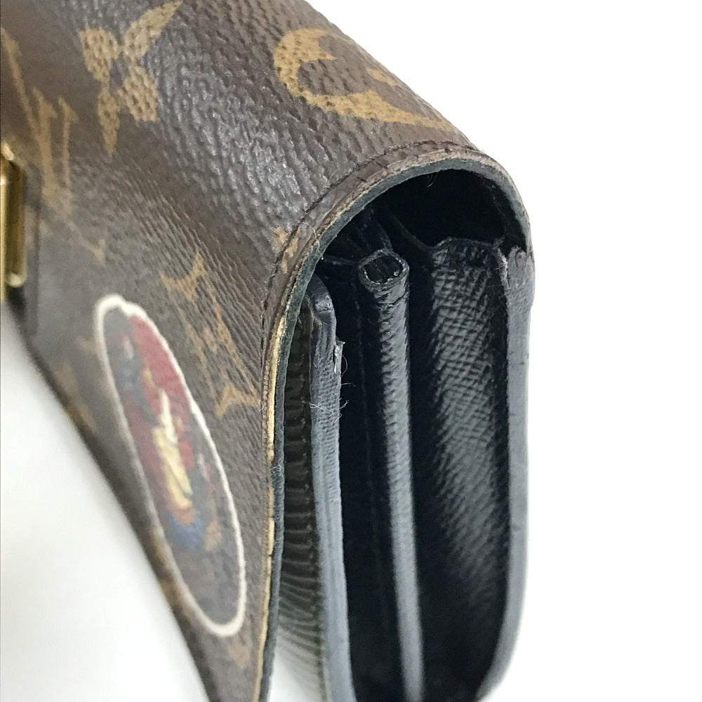 LOUIS VUITTON M67260 Monogram Portefeuille Twist Long Wallet by Kansai Yamamoto Kabuki, Monogram Canvas, Women's, Khaki, Brown/Khaki