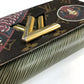 LOUIS VUITTON M67260 Monogram Portefeuille Twist Long Wallet by Kansai Yamamoto Kabuki, Monogram Canvas, Women's, Khaki, Brown/Khaki