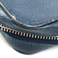 LOUIS VUITTON M42098 Taiga Zippy XL Clutch Bag with Handle, Long Wallet, Taiga Leather, Men's, Ocean Blue