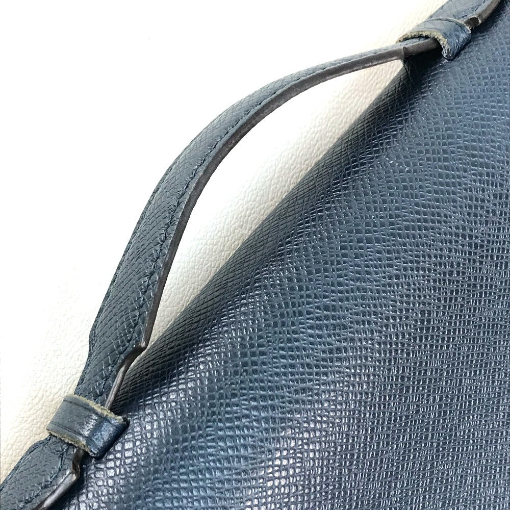 LOUIS VUITTON M42098 Taiga Zippy XL Clutch Bag with Handle, Long Wallet, Taiga Leather, Men's, Ocean Blue