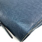 LOUIS VUITTON M42098 Taiga Zippy XL Clutch Bag with Handle, Long Wallet, Taiga Leather, Men's, Ocean Blue