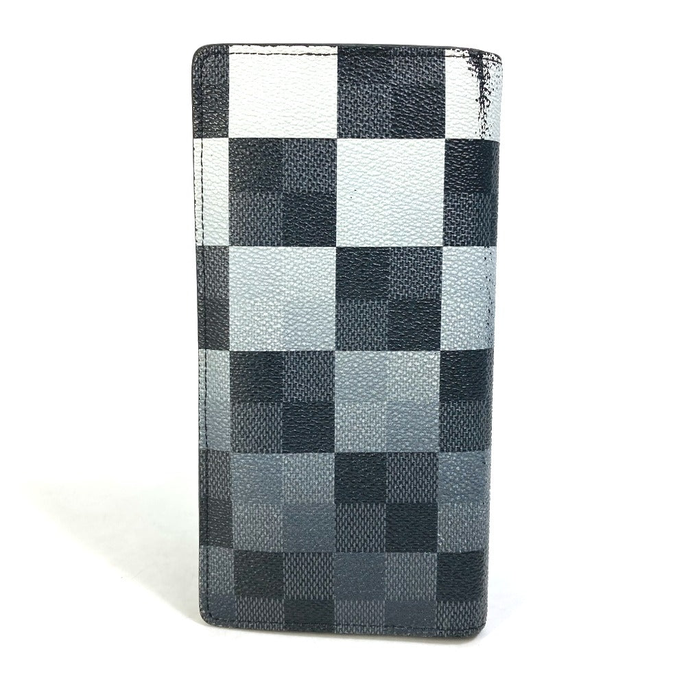 LOUIS VUITTON N40415 ダミエグラフィットジャイアント ポルトフォイユ ブラザ NM 2つ折り 長財布 ダミエキャンバス メンズ ブラック