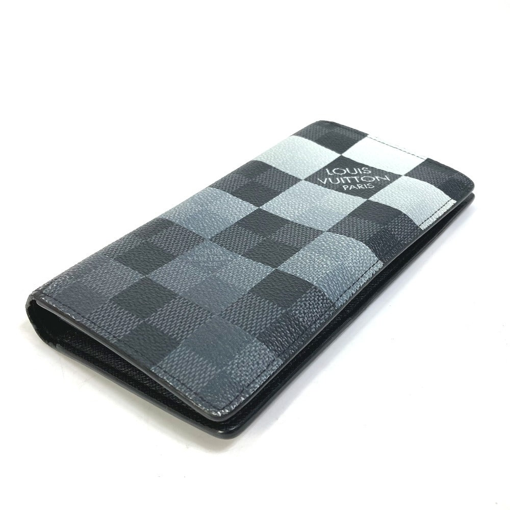 LOUIS VUITTON N40415 ダミエグラフィットジャイアント ポルトフォイユ ブラザ NM 2つ折り 長財布 ダミエキャンバス メンズ ブラック