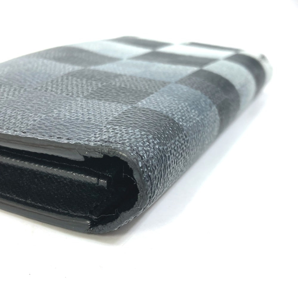 LOUIS VUITTON N40415 ダミエグラフィットジャイアント ポルトフォイユ ブラザ NM 2つ折り 長財布 ダミエキャンバス メンズ ブラック
