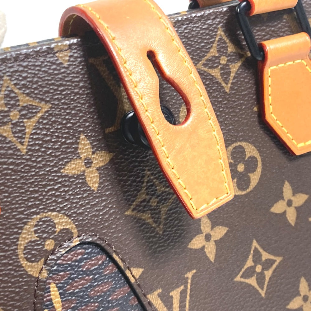 LOUIS VUITTON N40355 Damier Giant NIGO Collaboration Mini Tote Bag, 2-Way Shoulder Bag/Crossbody Bag, Damier Canvas, Men's, Brown