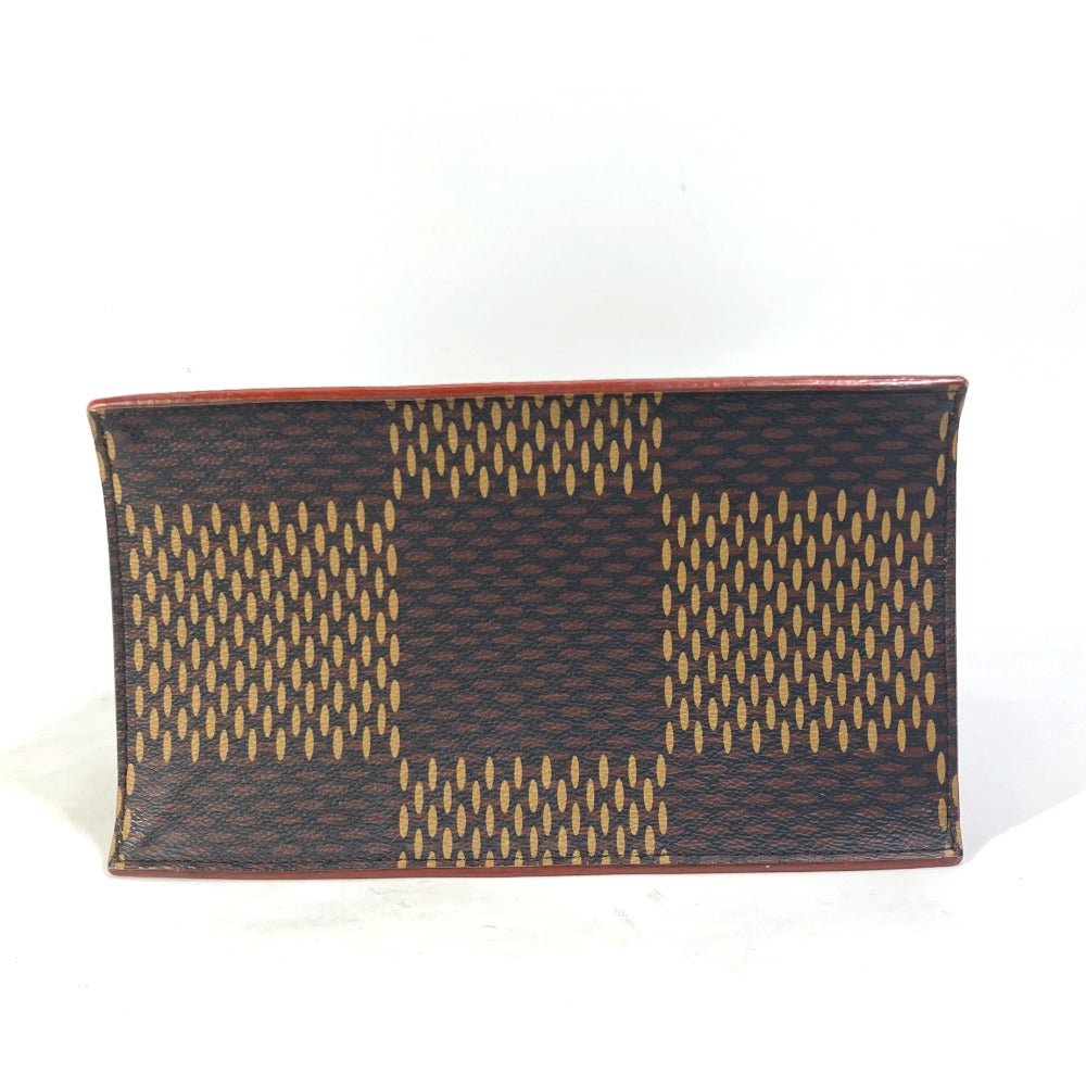 LOUIS VUITTON N40355 Damier Giant NIGO Collaboration Mini Tote Bag, 2-Way Shoulder Bag/Crossbody Bag, Damier Canvas, Men's, Brown