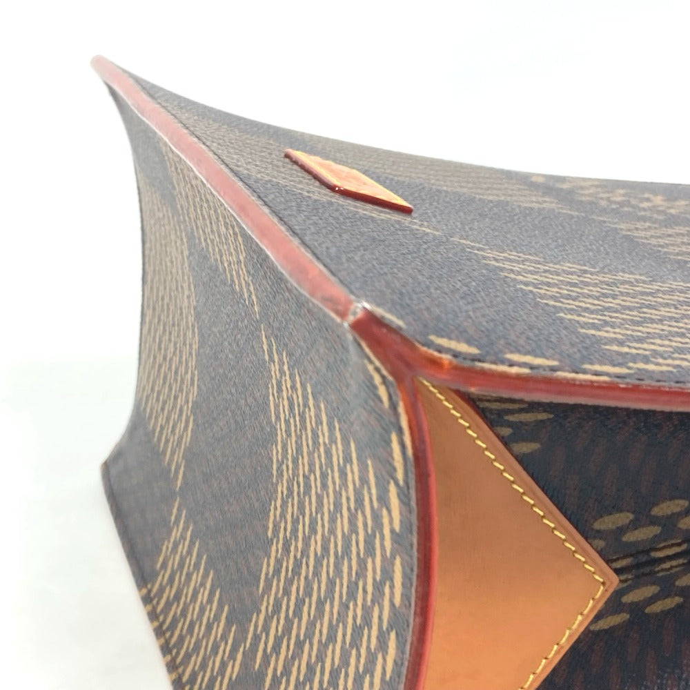 LOUIS VUITTON N40355 Damier Giant NIGO Collaboration Mini Tote Bag, 2-Way Shoulder Bag/Crossbody Bag, Damier Canvas, Men's, Brown