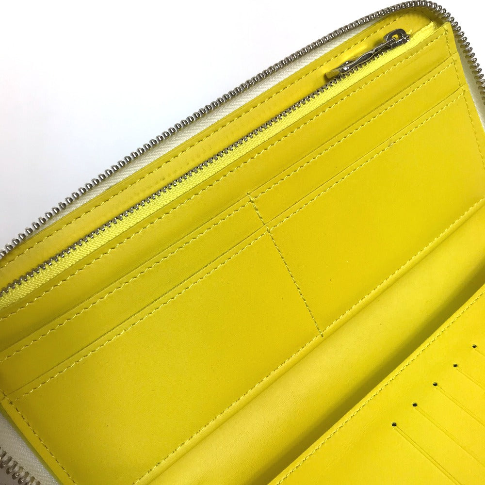 LOUIS VUITTON M80852 Logo Zippy Wallet Vertical Everyday LV Long Wallet Taurillon Leather Men's Yellow
