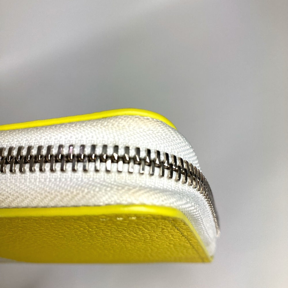 LOUIS VUITTON M80852 Logo Zippy Wallet Vertical Everyday LV Long Wallet Taurillon Leather Men's Yellow