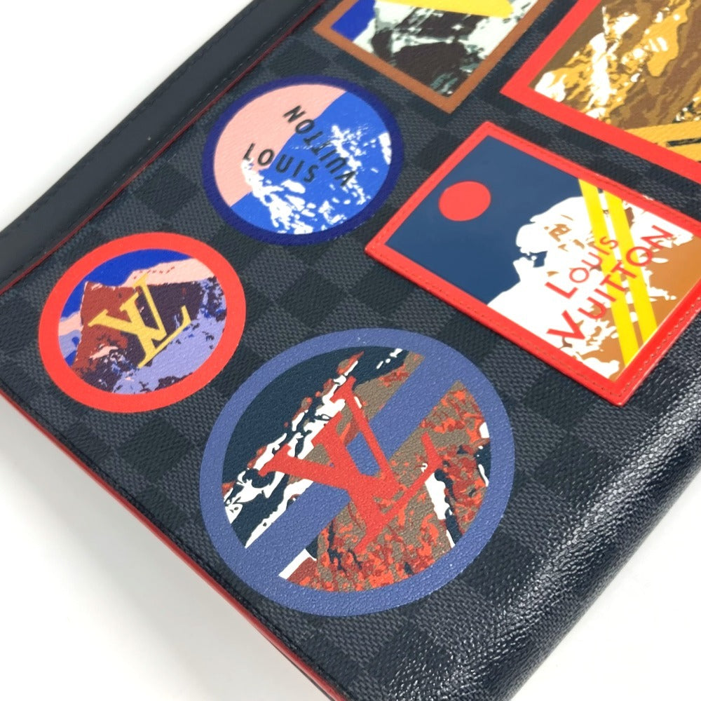 LOUIS VUITTON N60134 ダミエグラフィット LVアルプスコレクション ポシェット・ヴォワヤージュMM カバン セカンドバッグ クラッチバッグ ダミエグラフィットキャンバス ユニセックス ブラック - brandshop-reference