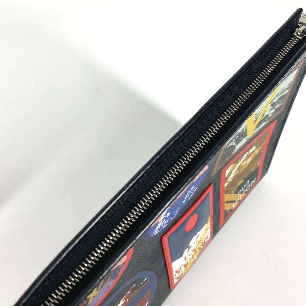 LOUIS VUITTON N60134 ダミエグラフィット LVアルプスコレクション ポシェット・ヴォワヤージュMM カバン セカンドバッグ クラッチバッグ ダミエグラフィットキャンバス ユニセックス ブラック - brandshop-reference