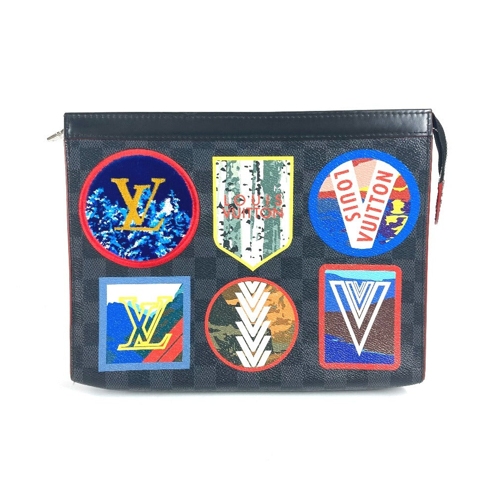 LOUIS VUITTON N60134 ダミエグラフィット LVアルプスコレクション ポシェット・ヴォワヤージュMM カバン セカンドバッグ クラッチバッグ ダミエグラフィットキャンバス ユニセックス ブラック - brandshop-reference