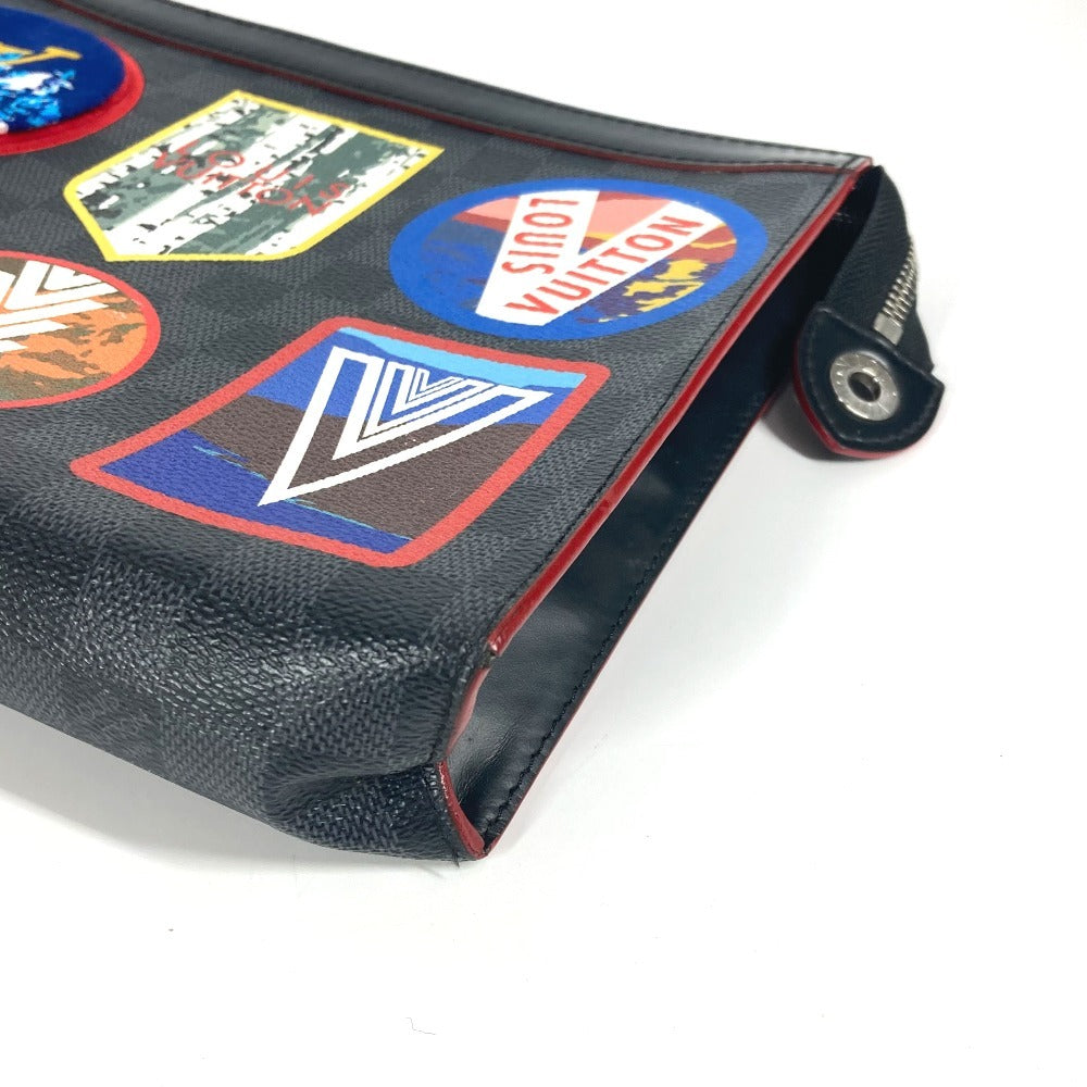 LOUIS VUITTON N60134 ダミエグラフィット LVアルプスコレクション ポシェット・ヴォワヤージュMM カバン セカンドバッグ クラッチバッグ ダミエグラフィットキャンバス ユニセックス ブラック - brandshop-reference