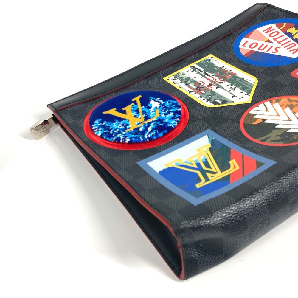 LOUIS VUITTON N60134 ダミエグラフィット LVアルプスコレクション ポシェット・ヴォワヤージュMM カバン セカンドバッグ クラッチバッグ ダミエグラフィットキャンバス ユニセックス ブラック - brandshop-reference