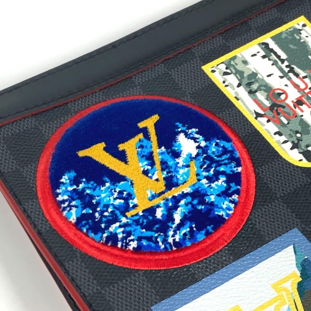 LOUIS VUITTON N60134 ダミエグラフィット LVアルプスコレクション ポシェット・ヴォワヤージュMM カバン セカンドバッグ クラッチバッグ ダミエグラフィットキャンバス ユニセックス ブラック - brandshop-reference
