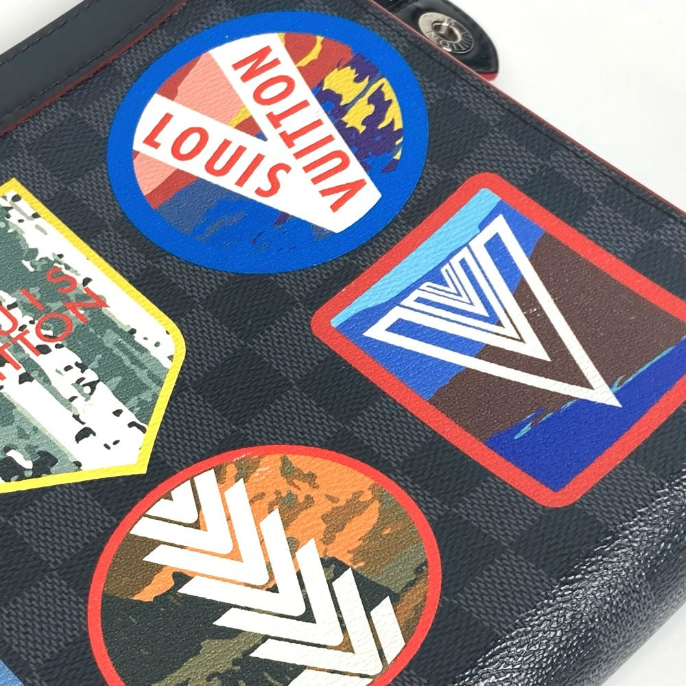 LOUIS VUITTON N60134 ダミエグラフィット LVアルプスコレクション ポシェット・ヴォワヤージュMM カバン セカンドバッグ クラッチバッグ ダミエグラフィットキャンバス ユニセックス ブラック - brandshop-reference
